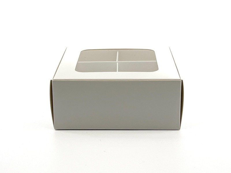 20 PCS 4.5x4.5x2 Inch Bakery Treat Boxes Windows Dividers Cookie Cupcake Gift gallery