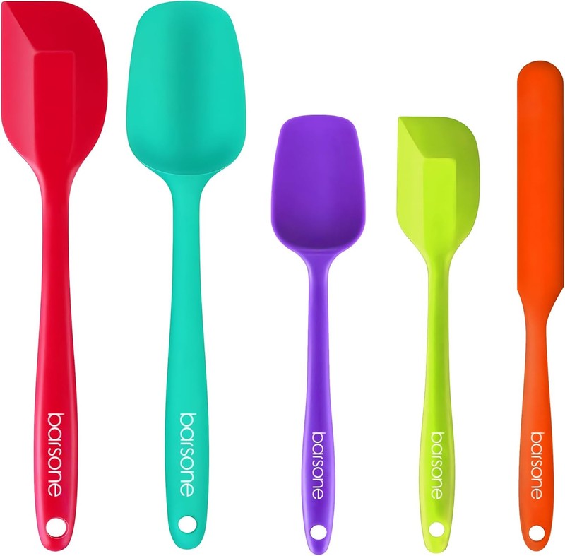 5-Piece Silicone Spatula Set – Heat Resistant 446°F ,