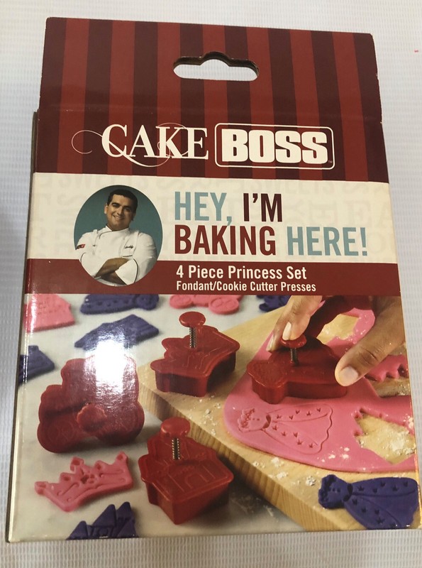 CAKE BOSS PRINCESS Fondant CUTTERS (4pcs) Set￼ Sealed New US Seller