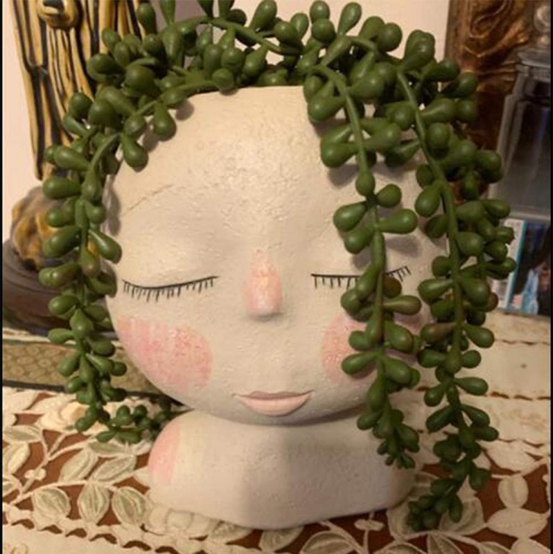 Szjias 6 Pcs String Of Pearls Plant Artificial Hanging Succulents Plants For gallery