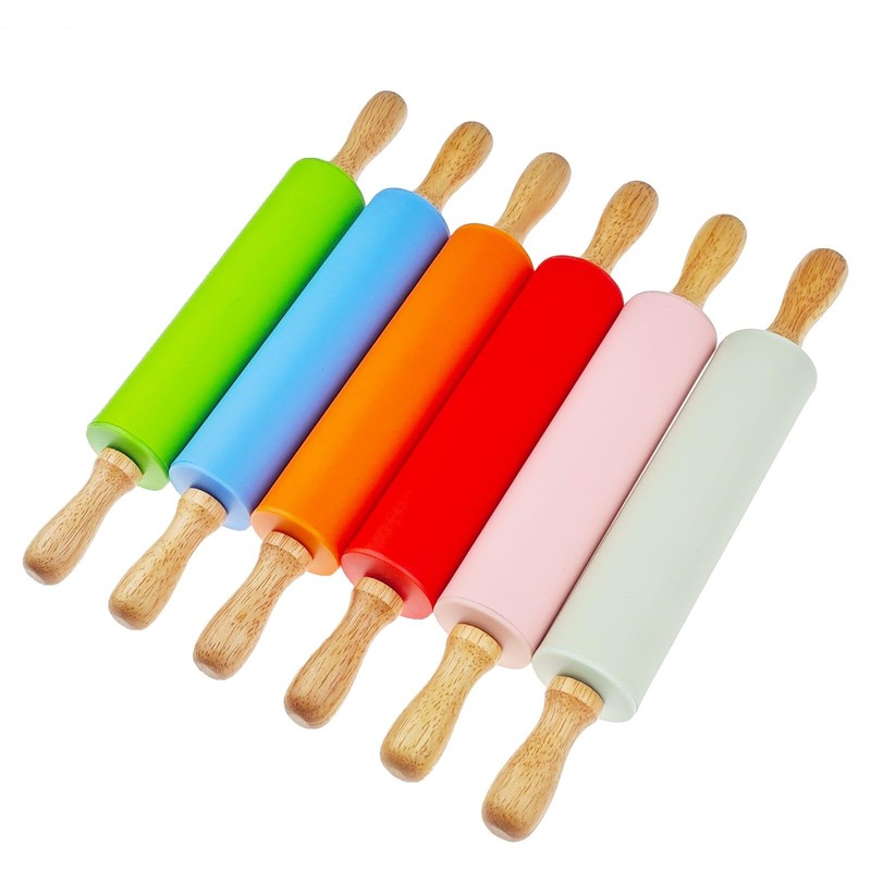 6 Pack Small Rolling Pin for Kids Kids Rolling Pin for Home Kitchen 6 colors ... gallery