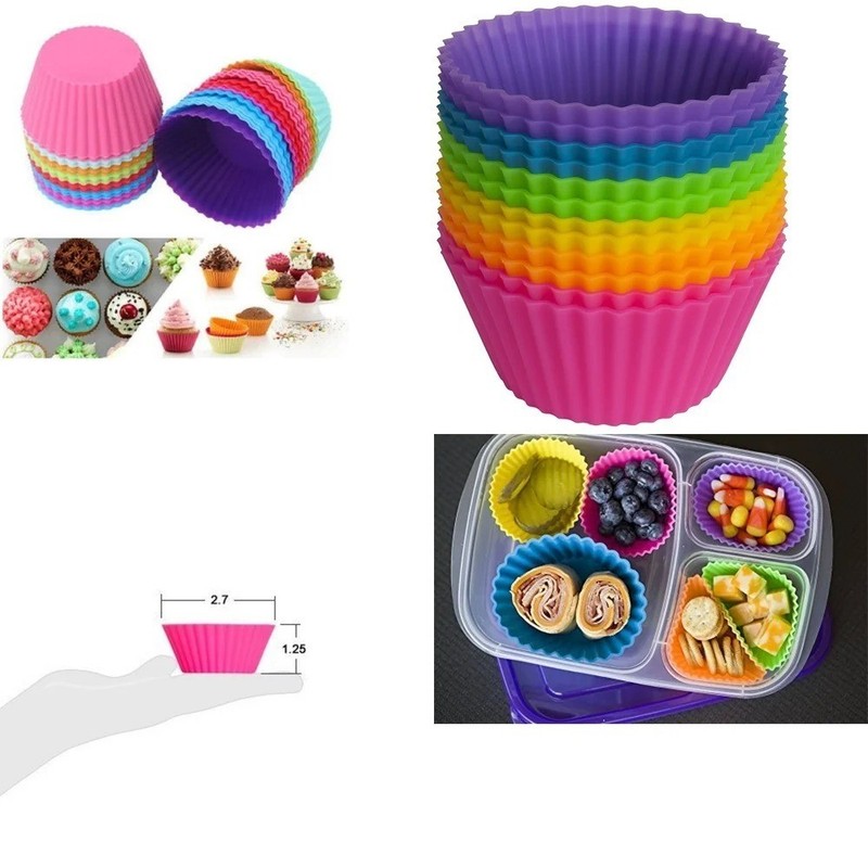 100Pcs Candy Color Cupcake Paper Liners Muffin Cases Baking Cups for Cupcakes gallery