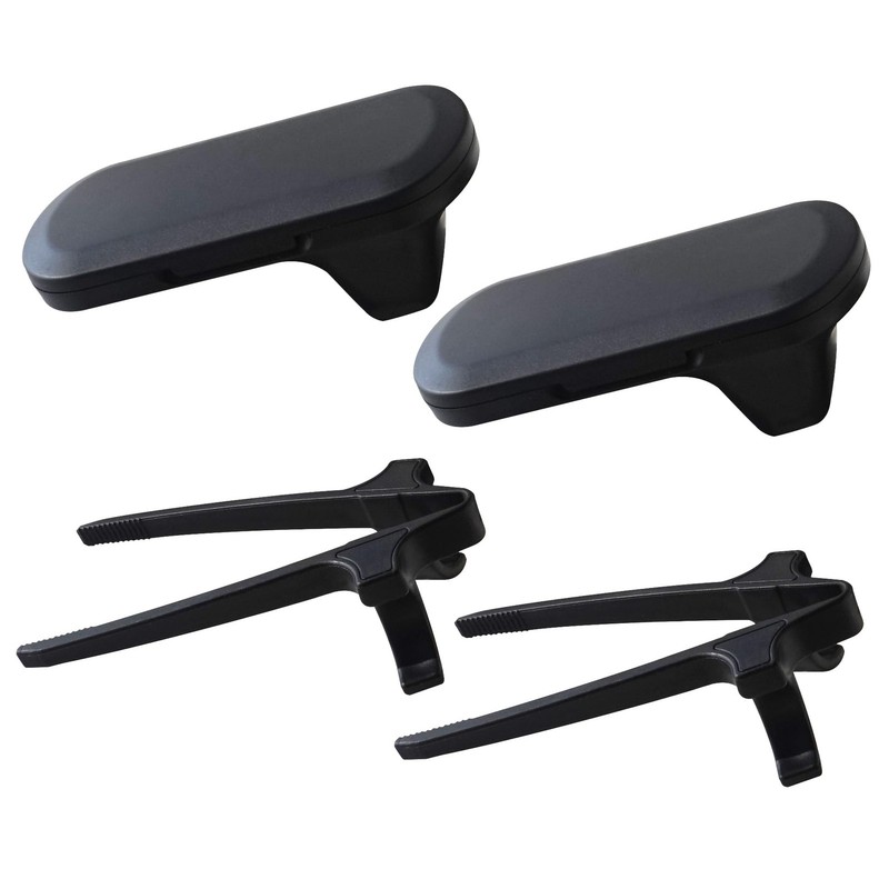 2 PCS Black Finger Chopsticks Ergonomic Snacking Portable Cases Gamer Tool