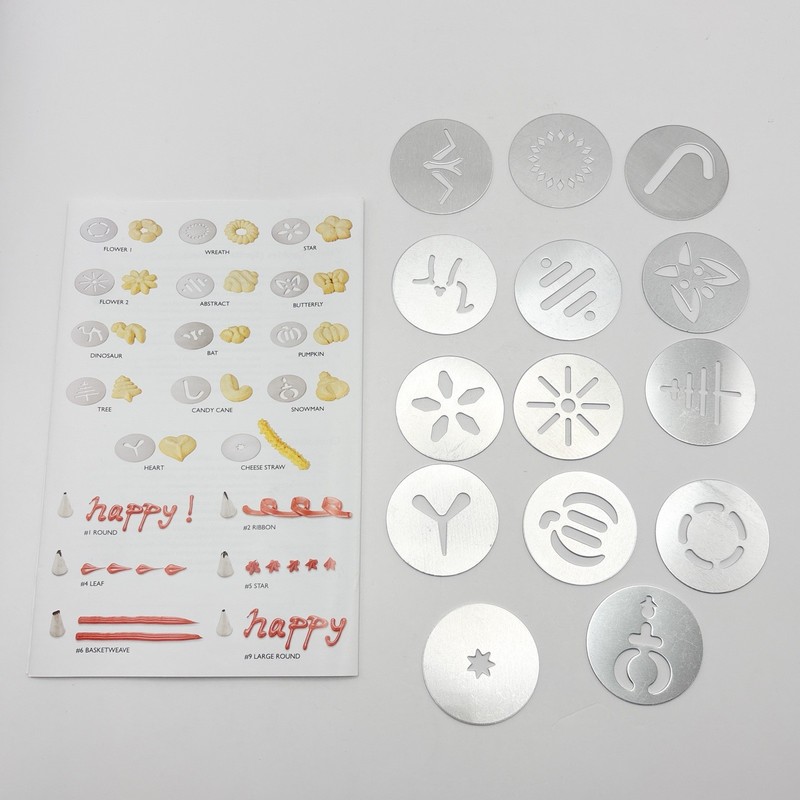 Kuhn Rikon Cookie Press Set | Kit & Instructions 21 Pcs + Case gallery