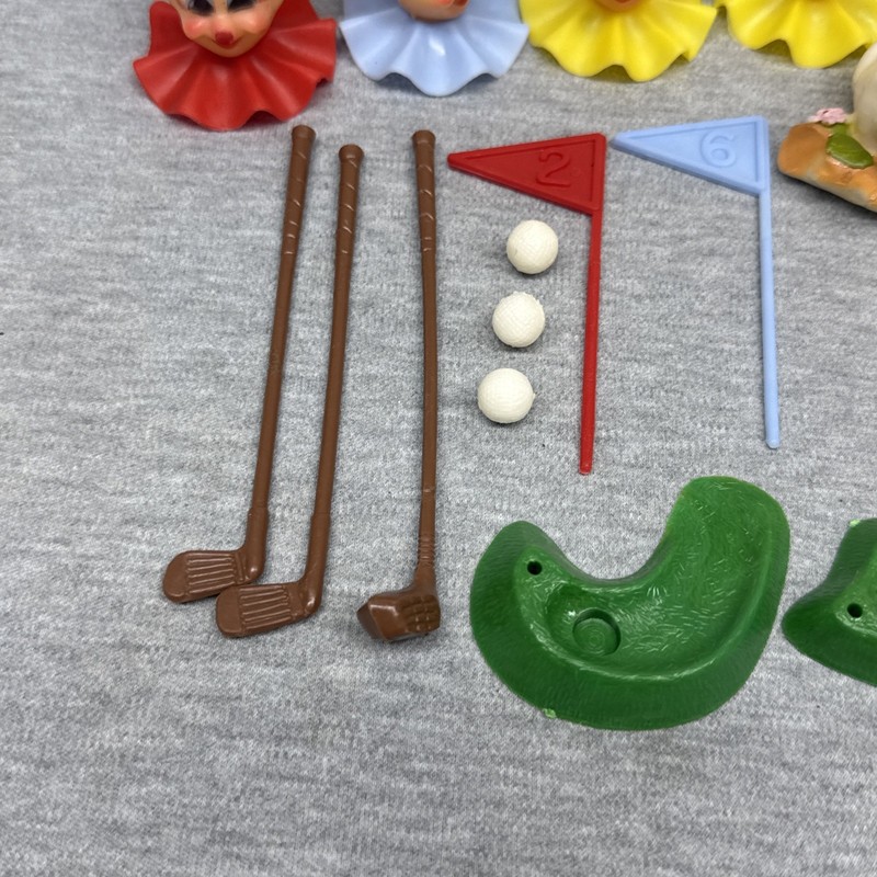 Vintage 1970's Wilton Cake Toppers Lot - Clowns / Golf / Bowling gallery