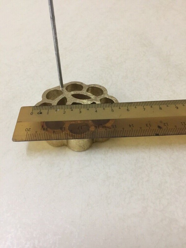 Vintage Brass Rosette Cookie Mold Iron Maker Acuan Kuih Loyang Goyang Malaysia gallery