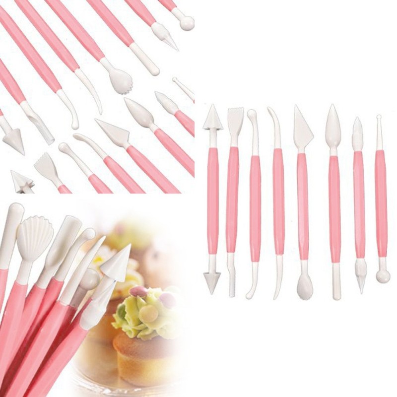 8 Pcs Cake Decorating Sugarcraft Modelling Tools Kit Double Ended Sculpting gallery