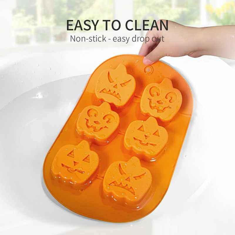 3Pcs Baking Mold Silicone DIY Chocolate Cake Cupcake Ice Halloween Pumpkin Ghost gallery