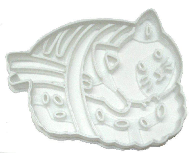 SUSHI CAT RICE EGG CUTE FUNNY JAPANESE ANIMAL KITTY COOKIE CUTTER USA PR2355