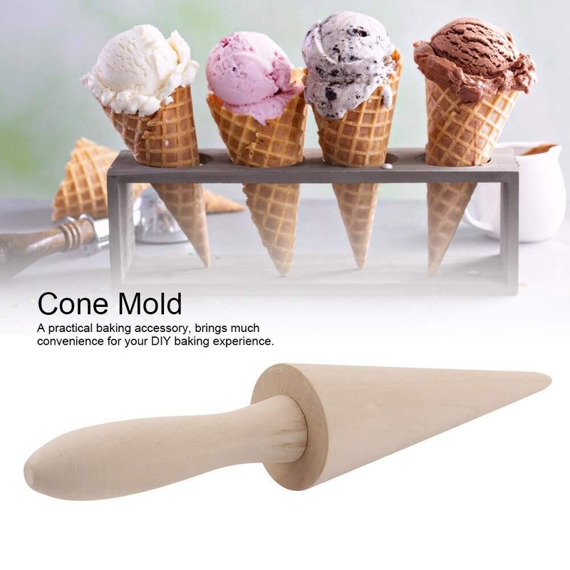 2PCS Pizzelle Roller Ice Cream Cone Mold Cone Roller for DIY Pastry Dessert C... gallery