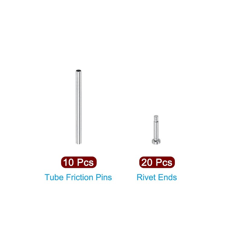 15x1mm tube clutch pins watch strap pressure bars pin 10pcs gallery
