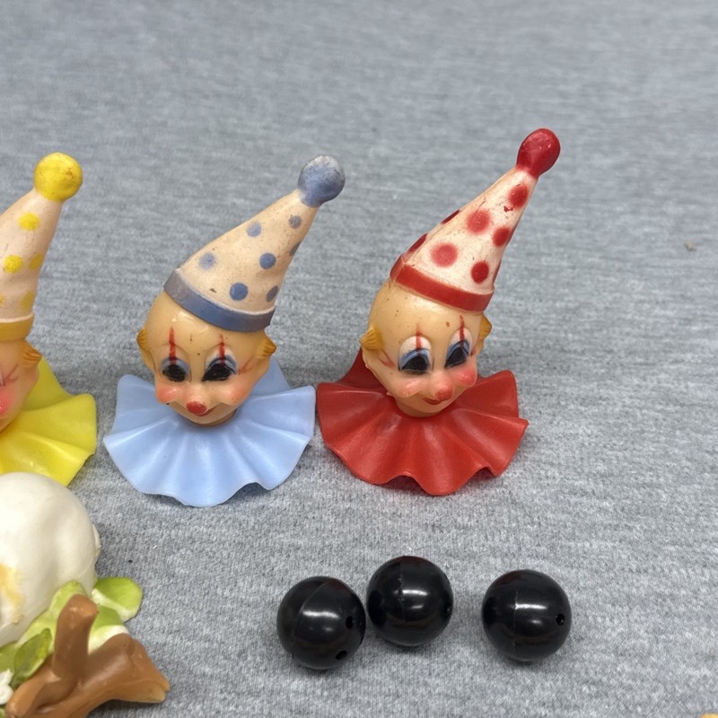 Vintage 1970's Wilton Cake Toppers Lot - Clowns / Golf / Bowling gallery