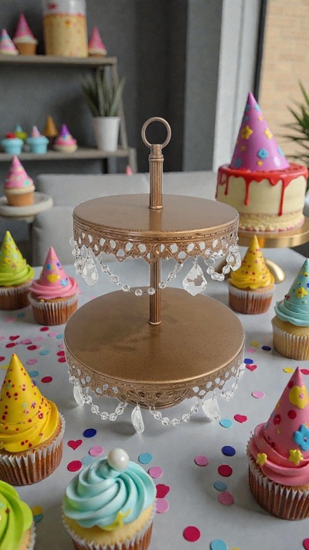 Opulent Treasures® Chandelier 2 Tier Dessert Stand gallery