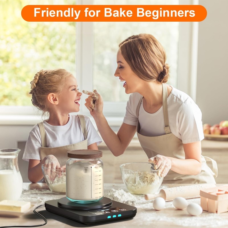 Sourdough Starter Warmer Mat - 24H Timer - Precise 1°F Thermostat Control ( gallery