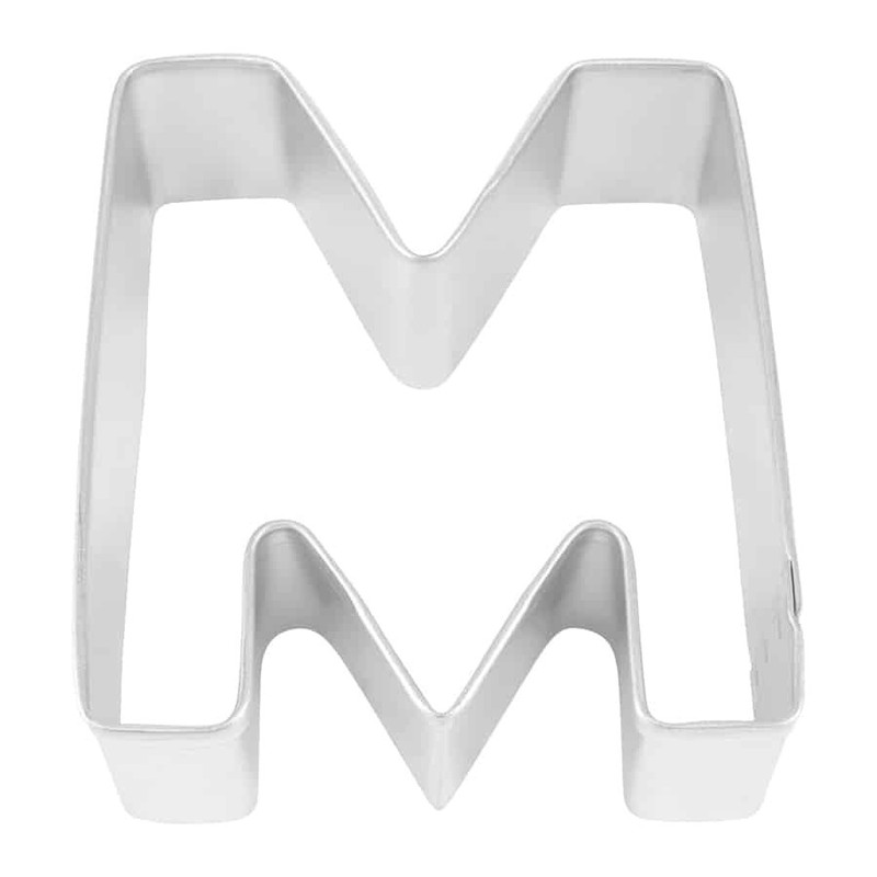 2⅞" Letter M Cookie Cutter Tin Steel Alphabet Shape Initial Spell Spelling gallery