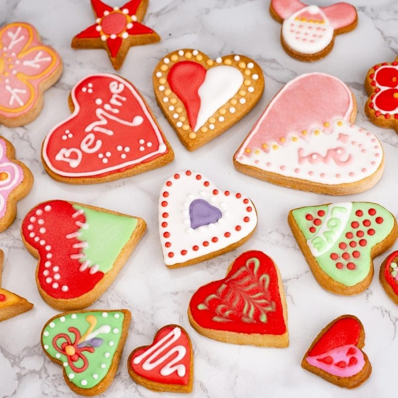 Heart Cookie Cutter Set Stainless Steel Small Biscuit Mold for Kids Party gallery