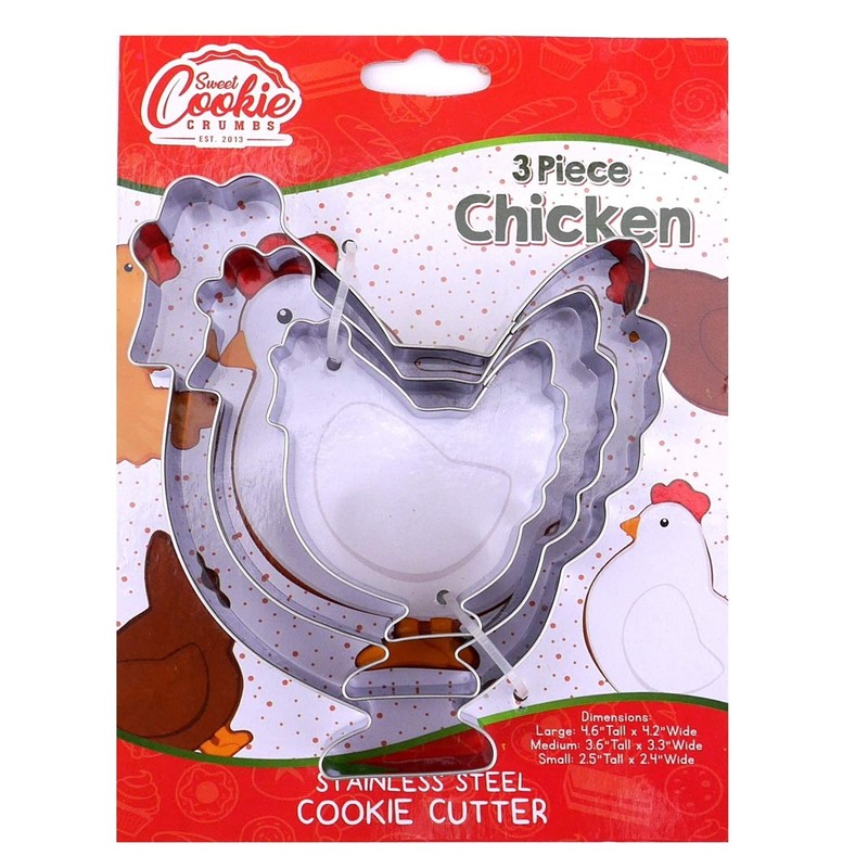 Chicken Cookie Cutter Set – Sharp & Stainless Steel Cooking Utensils – A Fun …