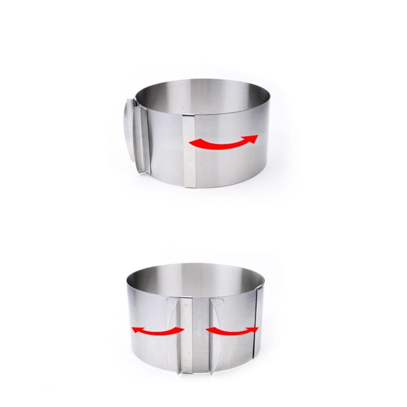 Stainless Steel Adjustable Round Cake Mold Mousse Mold 6 Inch to 12 Inch gallery