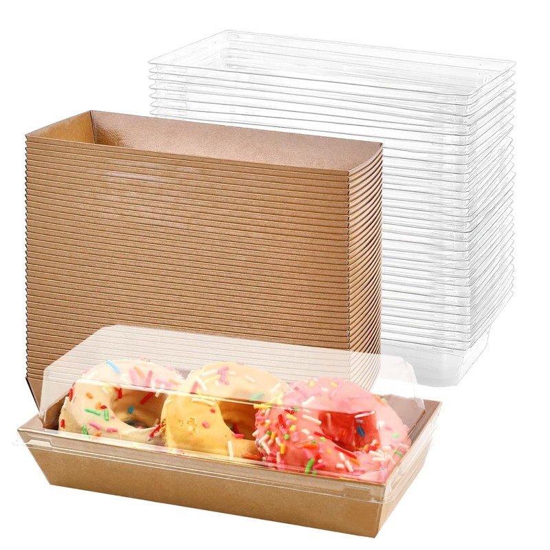 100 Pcs Charcuterie Boxes with Clear Lids, Disposable Charcuterie Boxes, Disp…