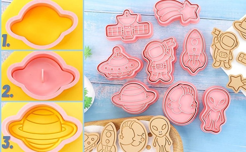 Farm Animal Cookie Cutter Set-8 Plastic Cookie Cutter Stamp- Farm Animal Theme gallery