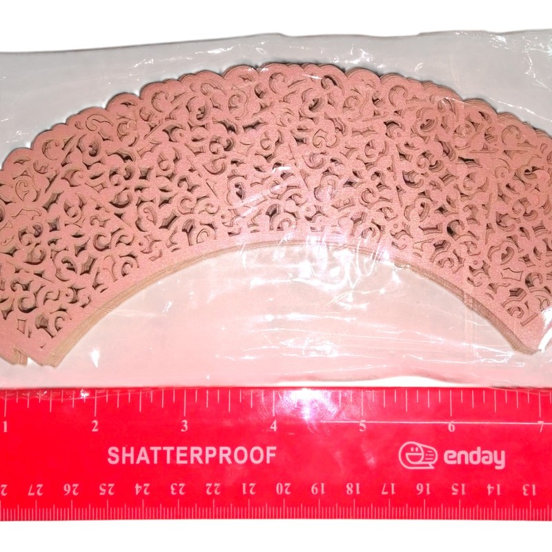 50 New A&S Creavention Vine Cupcake Wrappers, Pinkish-Peach, Original Packaging gallery