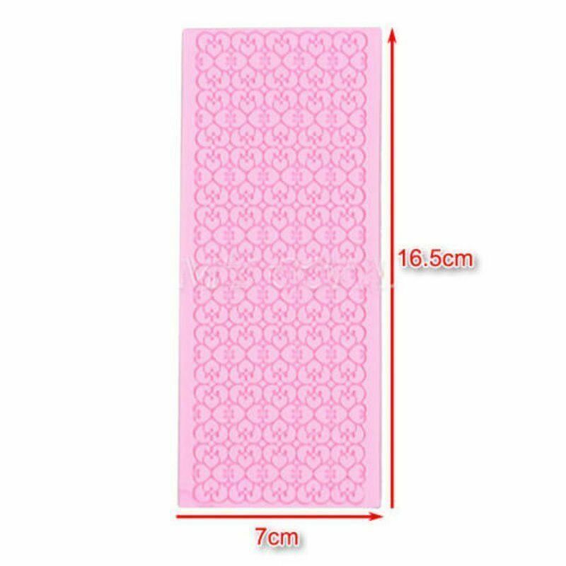 DIY Lace Silicone Mold Mould Sugar Craft Fondant Mat Cake Decorating Baking Tool gallery
