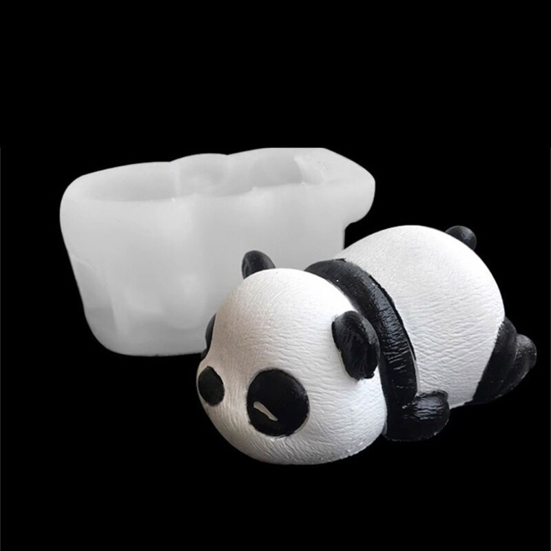Dozing Panda Shaped Chocolate Molds Perfect Gift for Baking Person Party Planner gallery