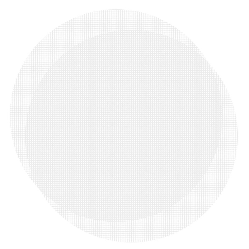 ONLYKXY 2pcs White Steamer Liners Reusable Round Non-stick 23cm/9inch,
