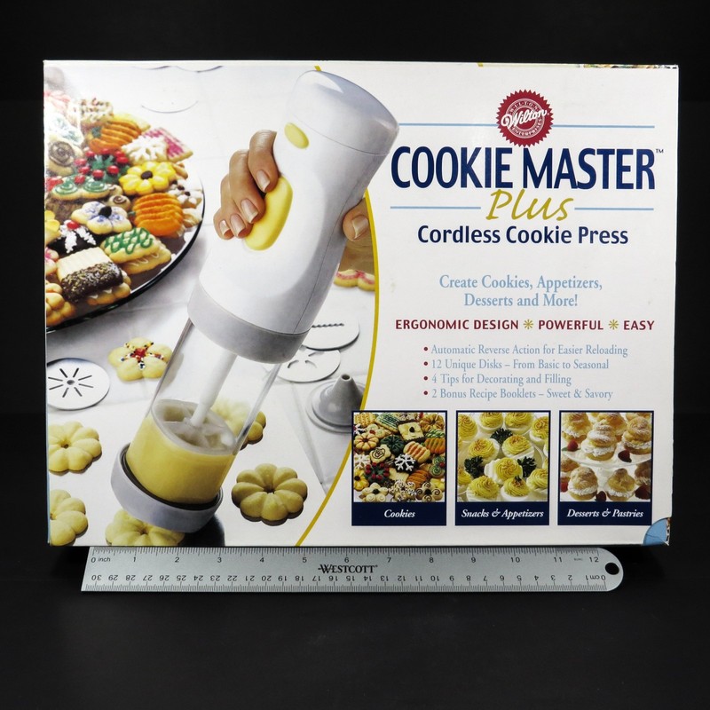 Wilton Cookie Master Plus Cordless Cookie Press SEALED – NEW! 2003 20+ Yrs Old!
