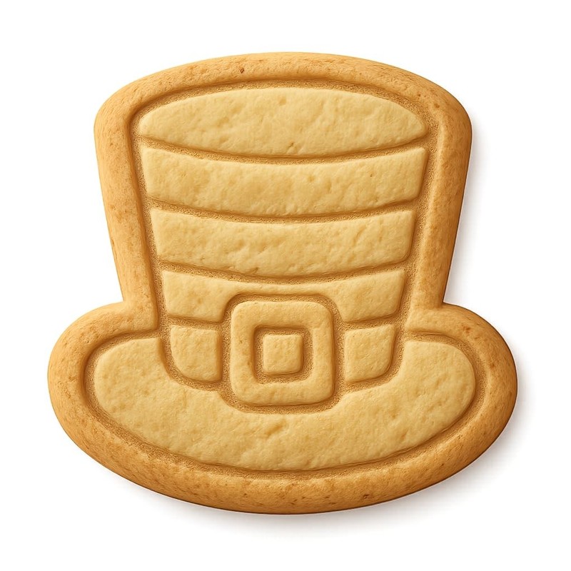 Striped Leprechaun Hat Cookie Cutter & Stamp - 4x3.5 Fun Kitchen Baking gallery