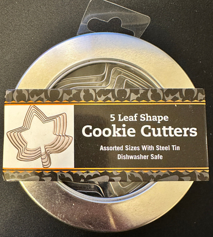 5 Piece Leaves Leaf Metal Cookie Cutter Set Fall Maple All Sizes Autumn NEW