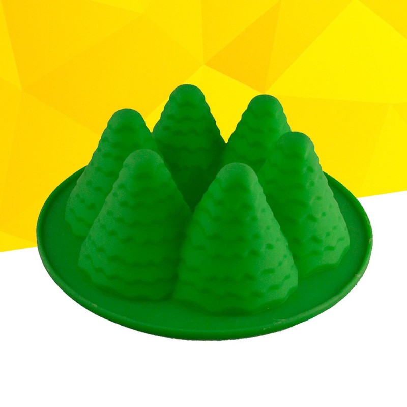 3 D Holiday Chocolate Molds Silicone Cupcake Pan Baking Christmas Template gallery