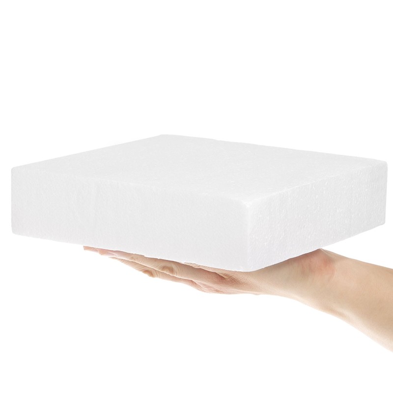 2Pcs Square Foam Cake Dummy Set, 16" x 16" x 2" Fake Cake Model Photo Prop gallery