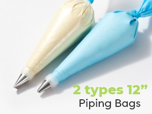 90 PCs Piping Bags and Tips Set, Cake Decorating Supplies Kit with 55 Numbered gallery