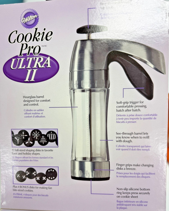 Vintage Wilton Cookie Pro Ultra II Cookie Press w/16 Disks Spritz Maker Holiday gallery