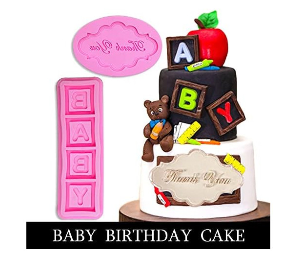 Muyulin Pink Baby Shower Fondant Molds (3 Pack) gallery