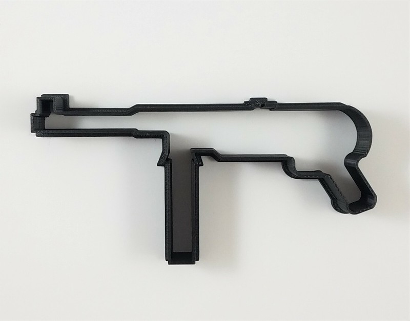 MP 40 Cookie Cutter–3D Printed Kitchen Baking Gun Assault Rifle German WW2 WWII