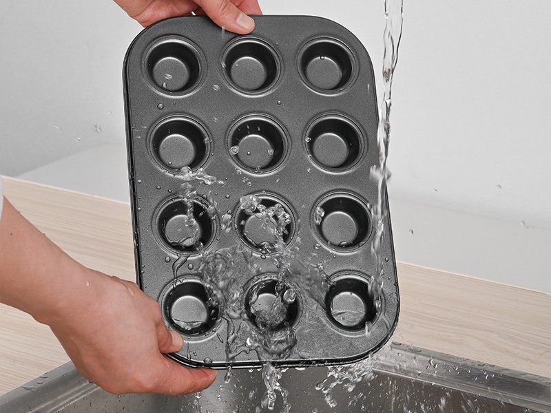 Mini Muffin Pan, Premium Small Cupcake Pans, Carbon Steel 12-Cup Muffin Tin, gallery