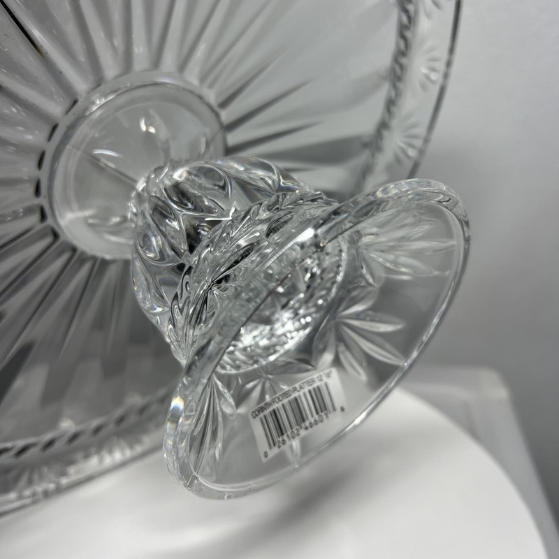 Cristal d Arques Cake Stand Corinth Lead Crystal Footed 12.5” Pedestal W/ Box gallery