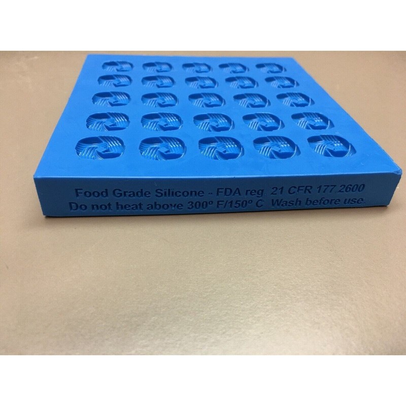 Twisted Knots Food Grade Silicone Mold by Pastry Impressions - 25 knots gallery
