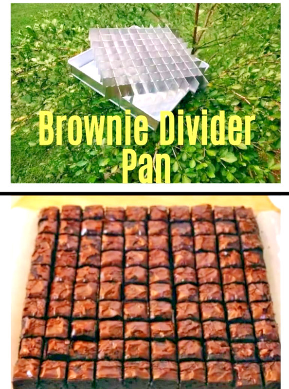 Brownie Divider Pan 25x25x4cm 100 Slot 10×10 Grid Aluminium Baking Mold Cake