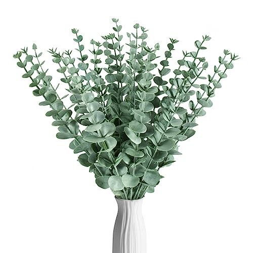 24pcs Artificial Eucalyptus Stems - Faux Eucalyptus Branches Decor gallery