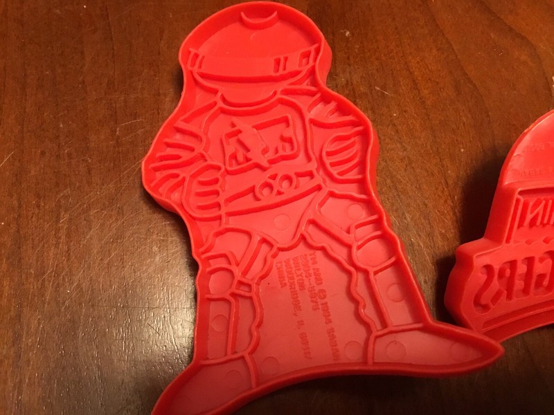 Lot Of 4 Wilton Power Ranger Cookie Cutters Plastic approx 3” Birthday Party gallery