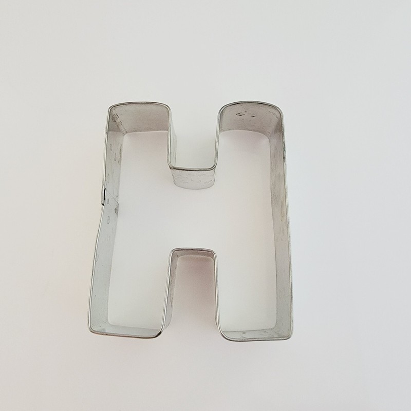 Alphabet Letter H 3” Cookie Cutter Metal Kids Name Sandwich Birthday Party