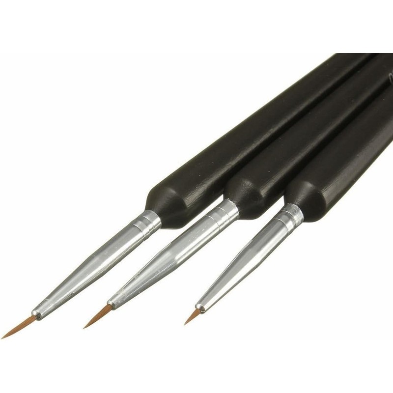 3-Piece Cake Decorating Brush Set for Food Paint Icing Sugarcraft Cupcake Face gallery