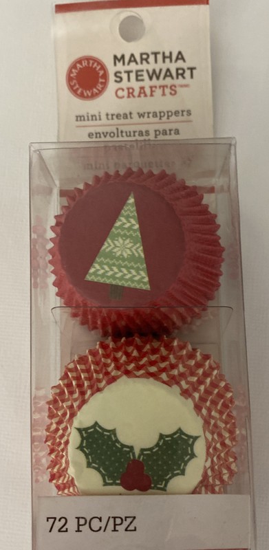 MINI CHRISTMAS TREAT WRAPPER(72pc)Martha Stewart•Tree•Holly•Muffin•Candy•Holiday gallery