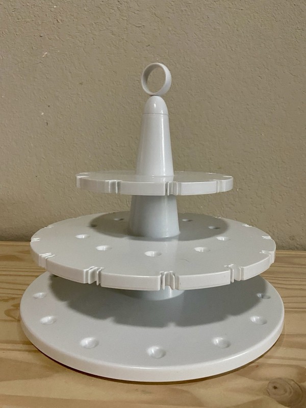 Michael’s Bakelicious Cakepop Plastic White Stand 2 Tiers 24 Slots gallery