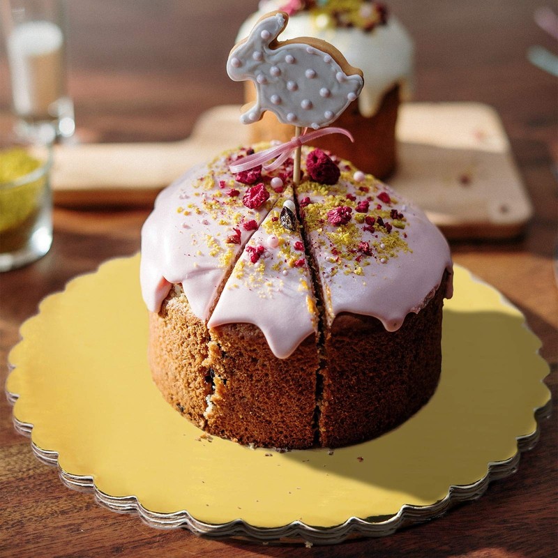 ONE MORE [30pcs] 6" Gold Cakeboard Round,Disposable Cake Circle Base Boards C... gallery