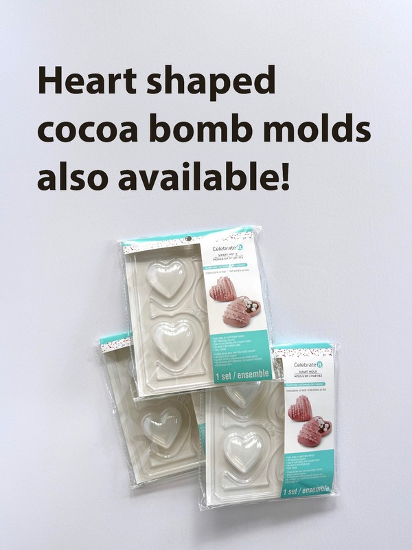 Diamond Mold Chocolate + Fill Cocoa Bomb Box Candy 3 part Shower Wedding Party gallery