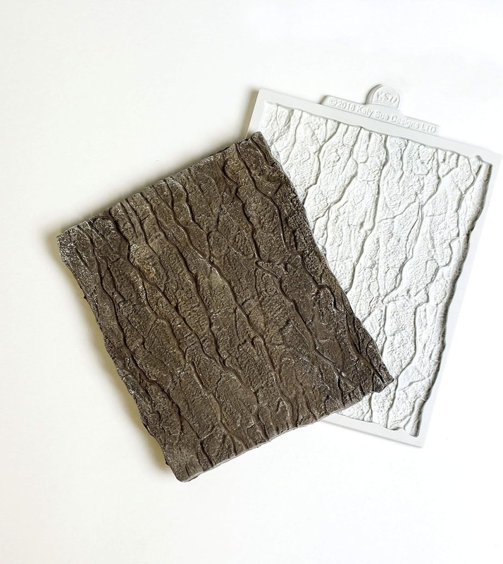 Tree Bark Silicone Mold - Cake & Craft Decor 5.7"x4.8" gallery